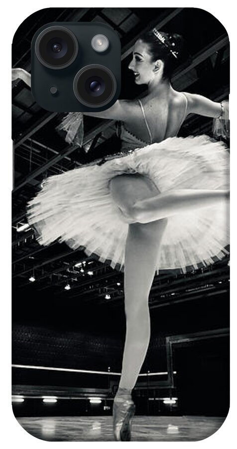Ballet iPhone Case featuring the photograph Ballerina in the white tutu by Dimitar Hristov