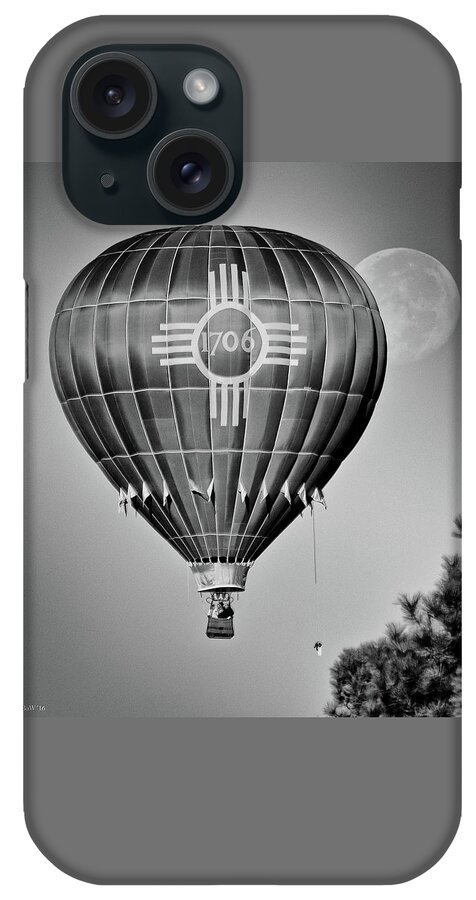Hot Air Balloon iPhone Case featuring the photograph Ballunar Eclipse by Kevin Munro