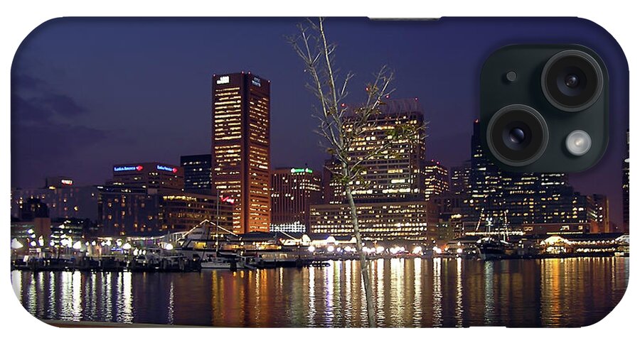 2d iPhone Case featuring the photograph Baltimore Reflections by Brian Wallace