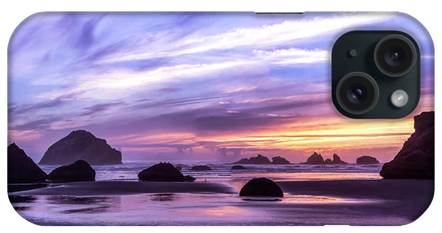 Landscapes iPhone Case featuring the photograph Bandon on Fire by Steven Clark