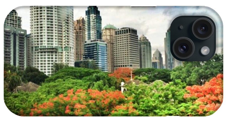 Iphoneonly iPhone Case featuring the photograph #bangkok #thailand #urbanvsnature #city by Kaus Wathore