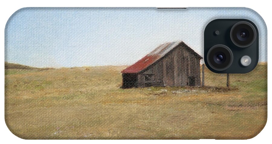 Landscape iPhone Case featuring the painting Barn by Joshua Martin