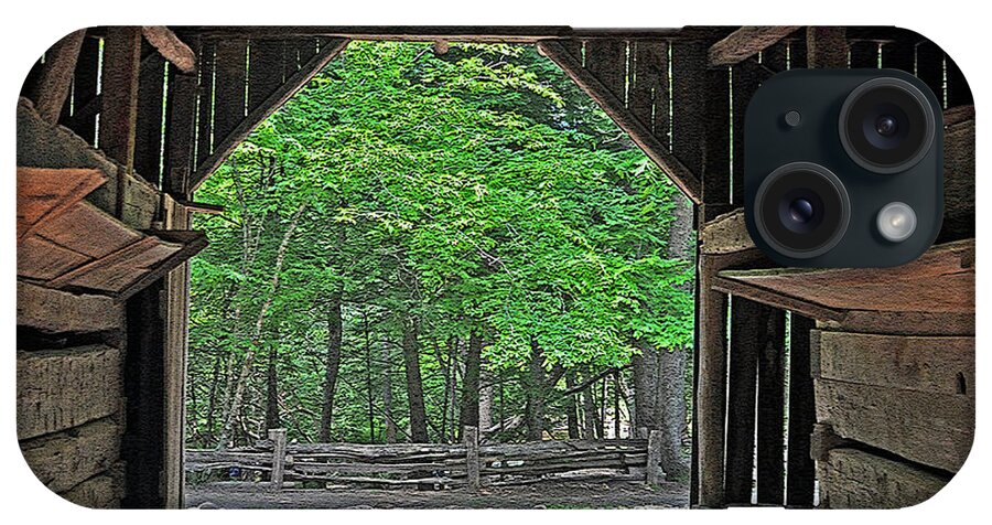 Photograph iPhone Case featuring the photograph Barn Perspectives by Lydia Holly