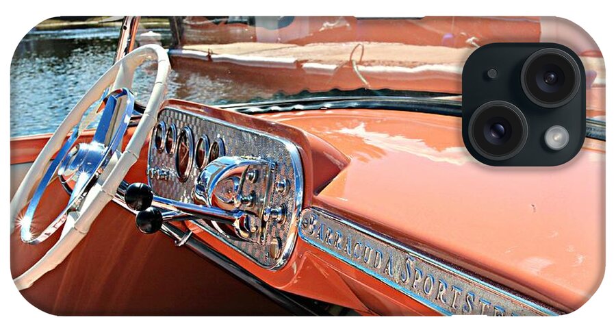 Arena Craft iPhone Case featuring the photograph Barracuda Sportster Dash by Steve Natale