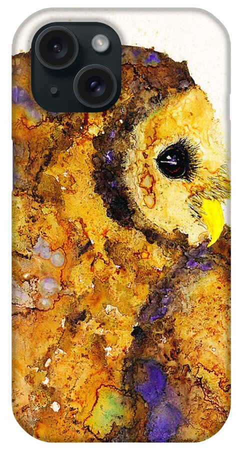 Woolyfrog iPhone Case featuring the painting Barred to the Left by Jan Killian