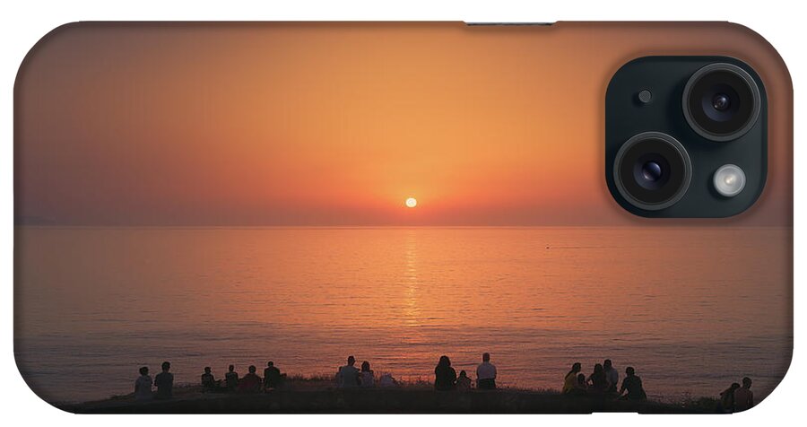 People iPhone Case featuring the photograph Barrika Social Club by Mikel Martinez de Osaba