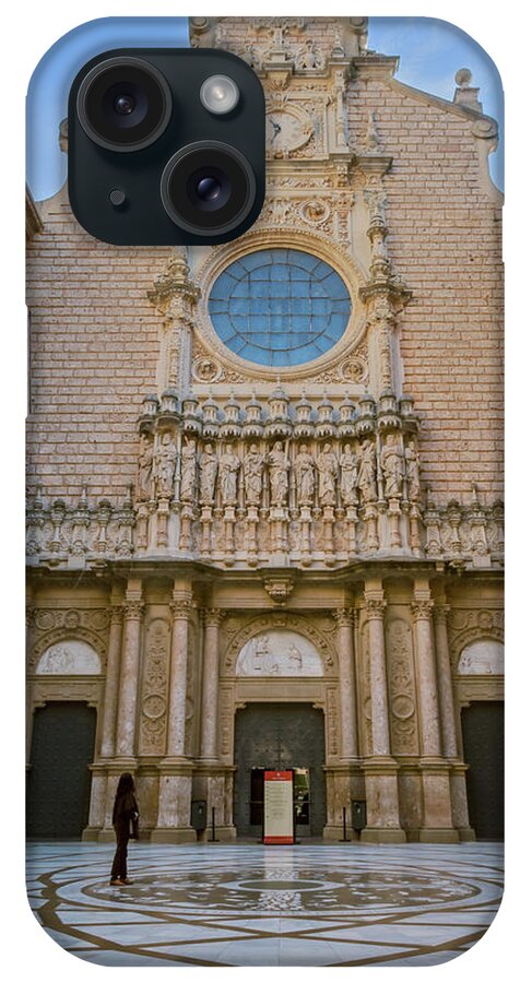 Joan Carroll iPhone Case featuring the photograph Basilica in Montserrat by Joan Carroll