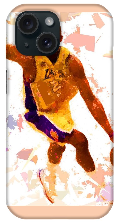 Basketball iPhone Case featuring the painting Basketball 24 A by Movie Poster Prints