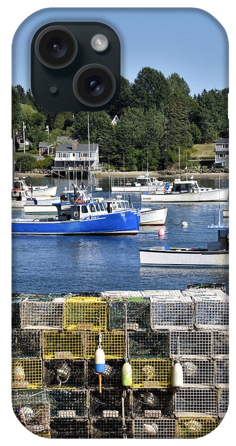 maine Lobster iPhone Case featuring the photograph Bass Harbor - Maine - Mt. Desert Island by Brendan Reals