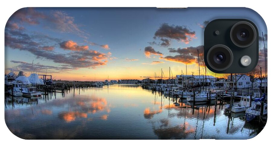 Sunset iPhone Case featuring the photograph Bass Harbor Sunset by John Loreaux