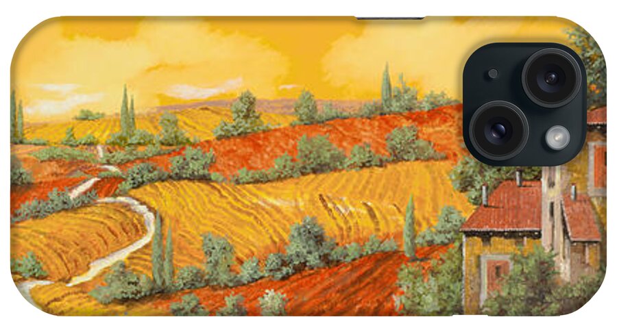 Tuscany iPhone Case featuring the painting Maremma Toscana by Guido Borelli