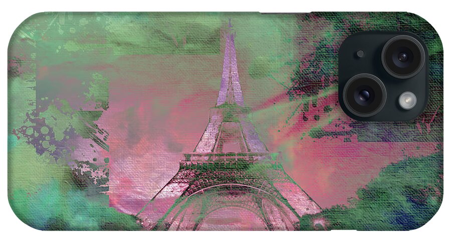 Paris iPhone Case featuring the mixed media Bastille Day 4 by Priscilla Huber
