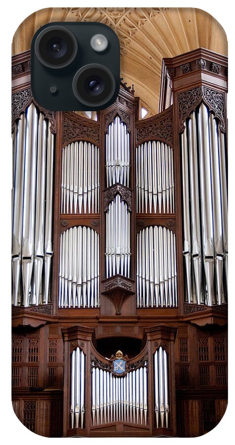 Pipe Organ iPhone Case featuring the photograph Bath Abbey organ by Jenny Setchell
