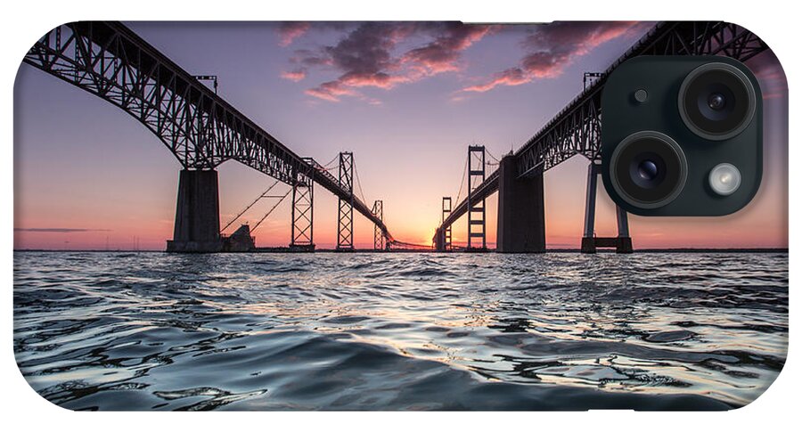 Bay Bridge iPhone Case featuring the photograph Bay Bridge Twilight by Jennifer Casey