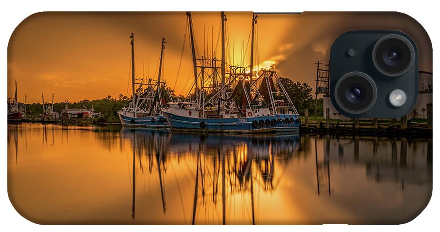 Sunset iPhone Case featuring the photograph Bayou Sunset Glory by Brad Boland