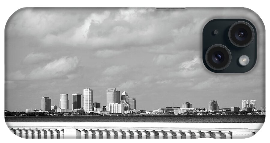 City iPhone Case featuring the photograph Bayshore in Black and White by Aimee L Maher ALM GALLERY