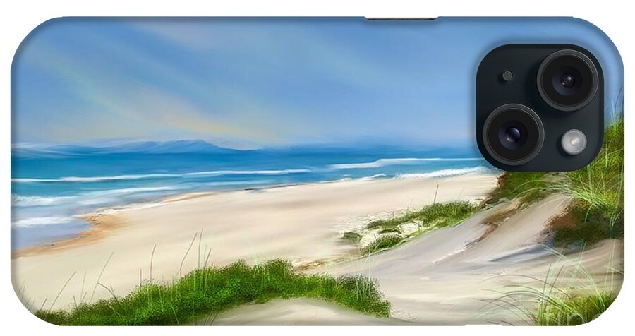 Anthony Fishburne iPhone Case featuring the digital art Beach day by Anthony Fishburne