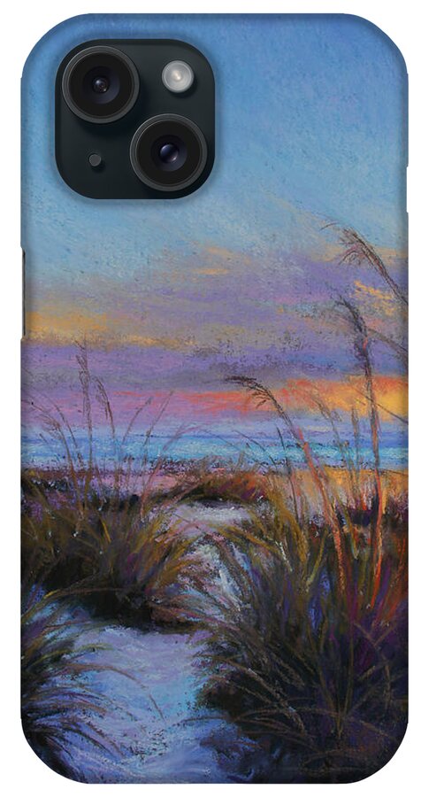 Beach iPhone Case featuring the pastel Beach Escape by Susan Jenkins