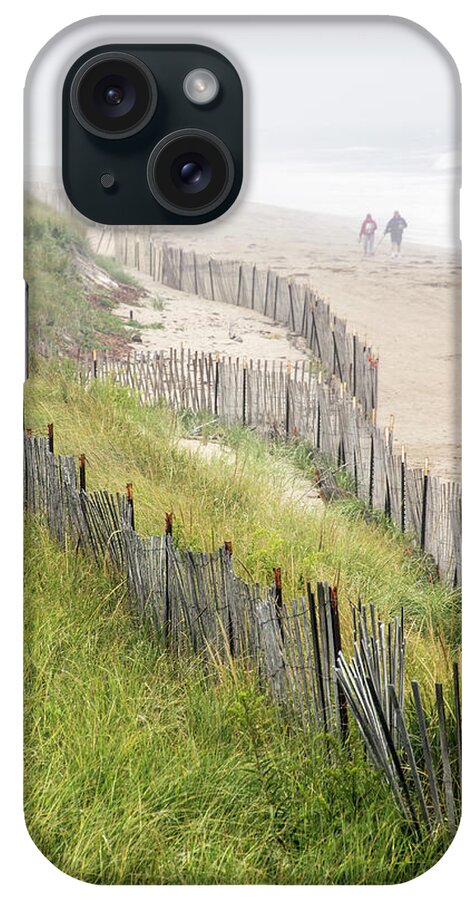 Landscape iPhone Case featuring the photograph Beach Fences in a Storm by Betty Denise
