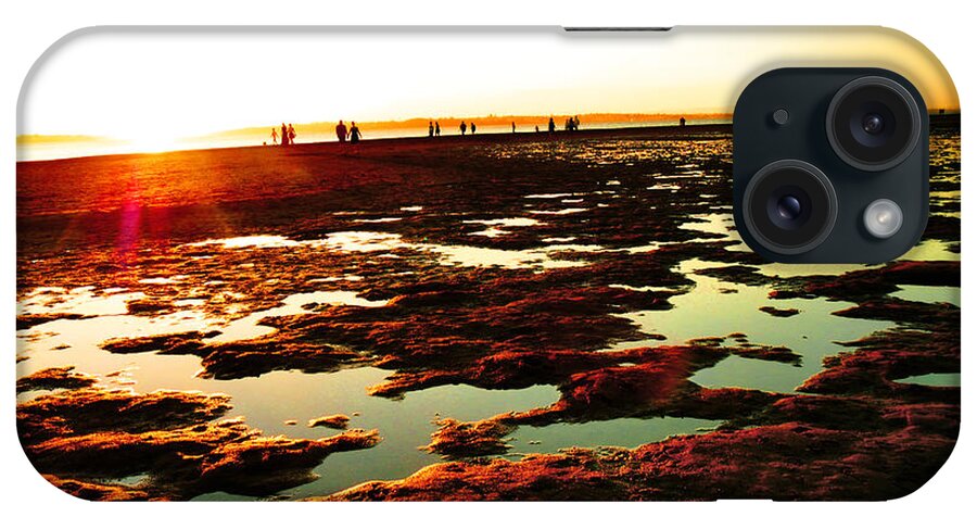 Beach iPhone Case featuring the photograph Beach Puddles by Michael Blaine