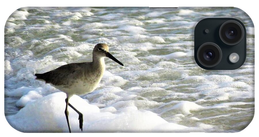 Kathy Long iPhone Case featuring the photograph Beach Sandpiper by Kathy Long