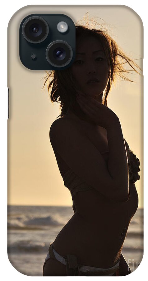 Glamour Photographs iPhone Case featuring the photograph Beach silhouette by Robert WK Clark