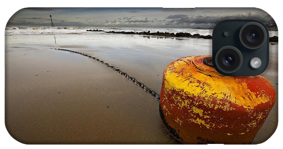 Atmospheric iPhone Case featuring the photograph Beached Mooring Buoy by Meirion Matthias
