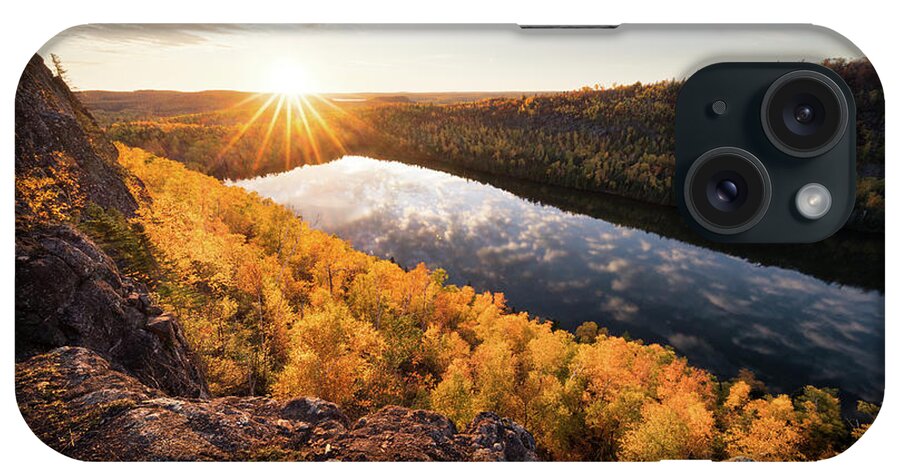 Fall iPhone Case featuring the photograph Bean Lake Autumn Sunset by Ernesto Ruiz