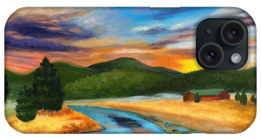 Art iPhone Case featuring the painting Bear Creek Colorado by Dustin Miller