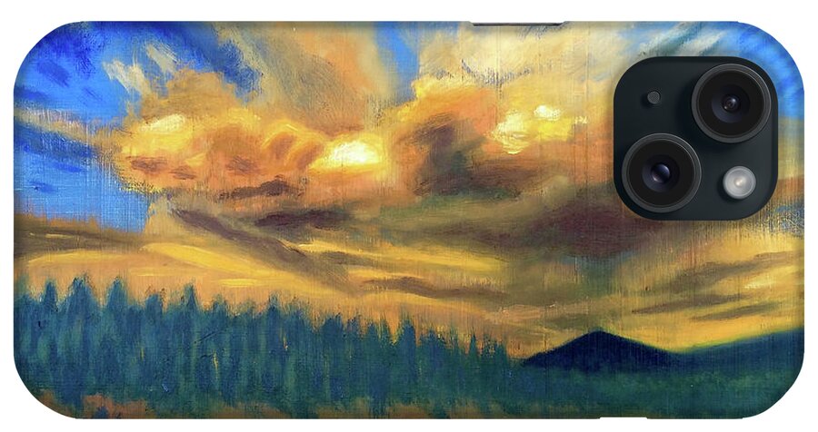 Art iPhone Case featuring the painting Bear Mountain by Dustin Miller