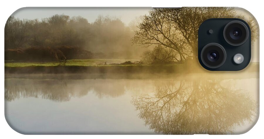 Sunrise iPhone Case featuring the photograph Beautiful Misty River Sunrise by Christina Rollo