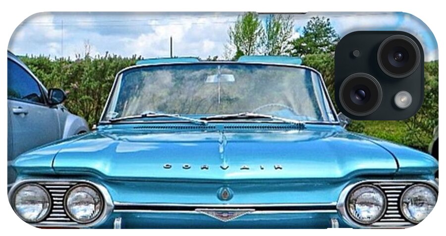 Beautiful iPhone Case featuring the photograph #beautiful #turquoise #chevrolet by Austin Tuxedo Cat