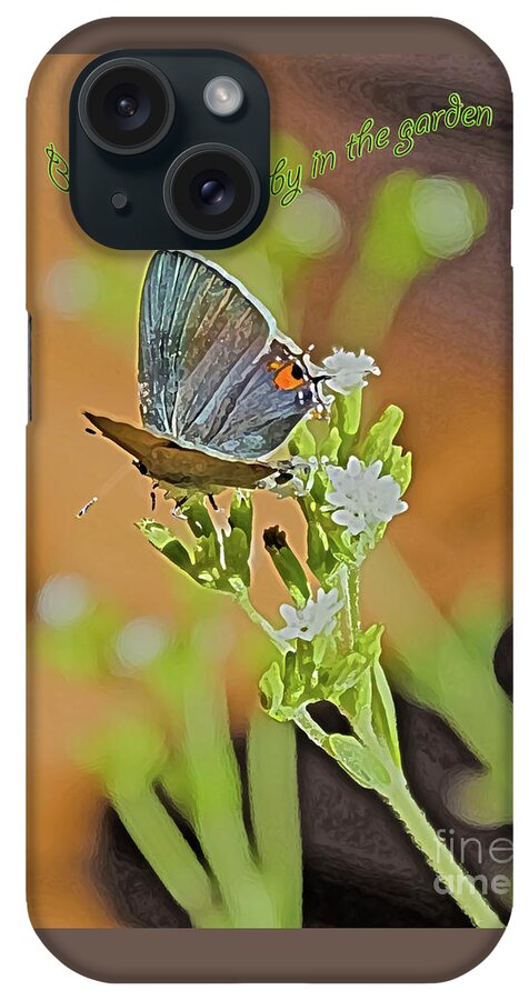 Beauty iPhone Case featuring the photograph Beauty Flutters By by Barbara Dean