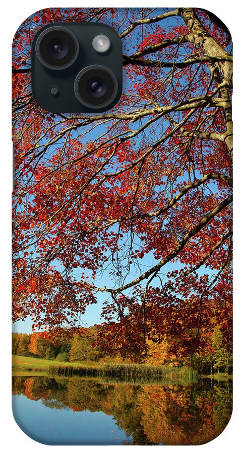 Colors Reflect iPhone Case featuring the photograph Beauty Of Fall by Karol Livote
