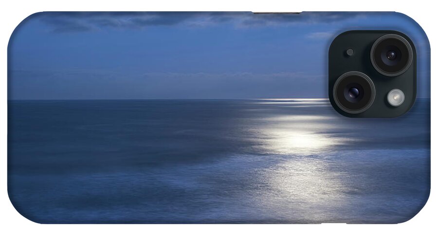 Moon iPhone Case featuring the photograph Beauty of Light Mission Beach by Joseph S Giacalone