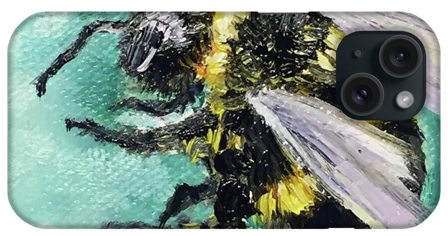 Bee iPhone Case featuring the painting Bee Kind by Melissa Torres