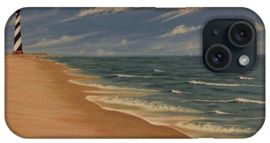 Lighthouse iPhone Case featuring the painting Before the Move by Stacy C Bottoms