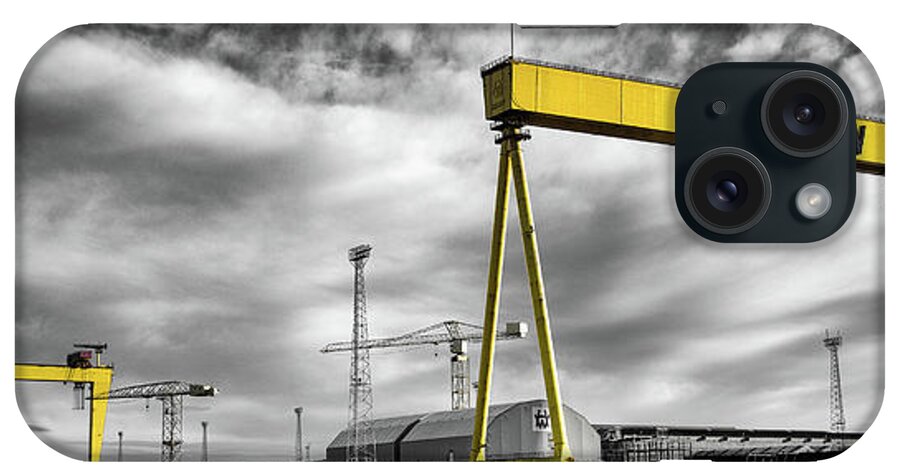 Belfast iPhone Case featuring the photograph Belfast Shipyard 2 by Nigel R Bell