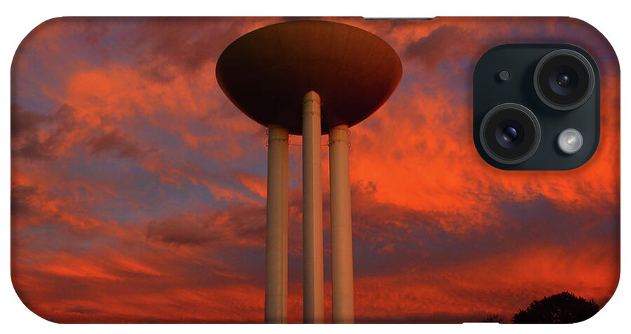 Bell Works iPhone Case featuring the photograph Bell Works Transistor Water Tower by Raymond Salani III