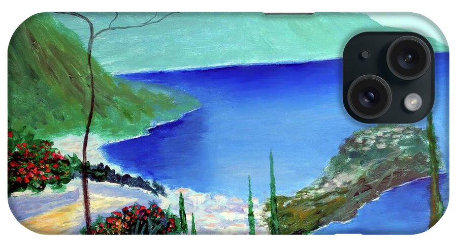 Bella Monaco iPhone Case featuring the painting Bella Monaco by Larry Cirigliano