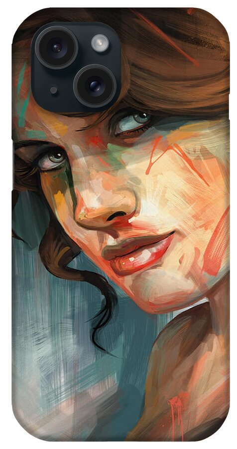 Woman iPhone Case featuring the digital art Belle by Steve Goad