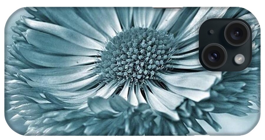 Beautiful iPhone Case featuring the photograph Bellis In Cyan 
#flower #flowers by John Edwards