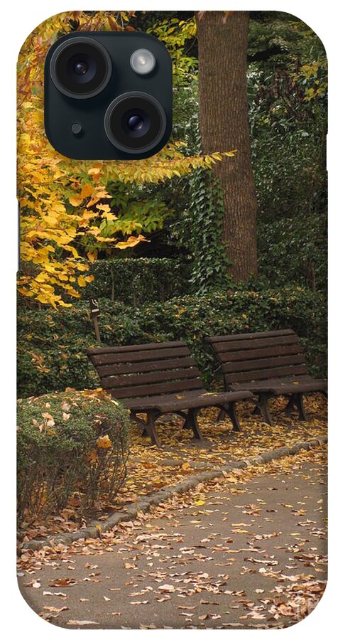 Bench iPhone Case featuring the photograph Benches in the Park by Eena Bo