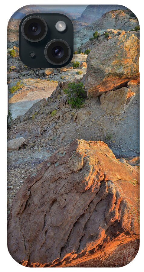 Grand Junction iPhone Case featuring the photograph Bentonite Quarry Overlooking Bang's Canyon by Ray Mathis