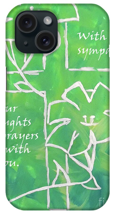 Bereavement iPhone Case featuring the painting Bereavement by Jilian Cramb - AMothersFineArt