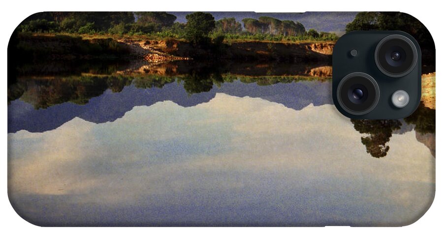 River iPhone Case featuring the digital art Berg River Reflections by Vincent Franco