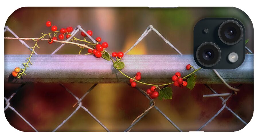Fence iPhone Case featuring the photograph Berry Delight by Joan Bertucci