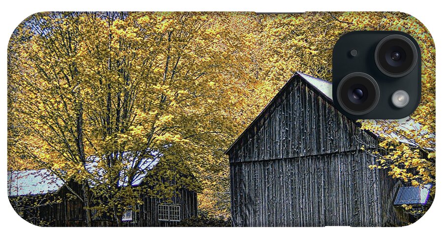 Farm iPhone Case featuring the photograph Bethel Mountain Farm by John Rivera