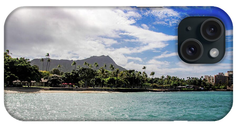 Diamond Head Hawaii Oahu Ocean Blue iPhone Case featuring the photograph Better Days Ahead by Shawn MacMeekin