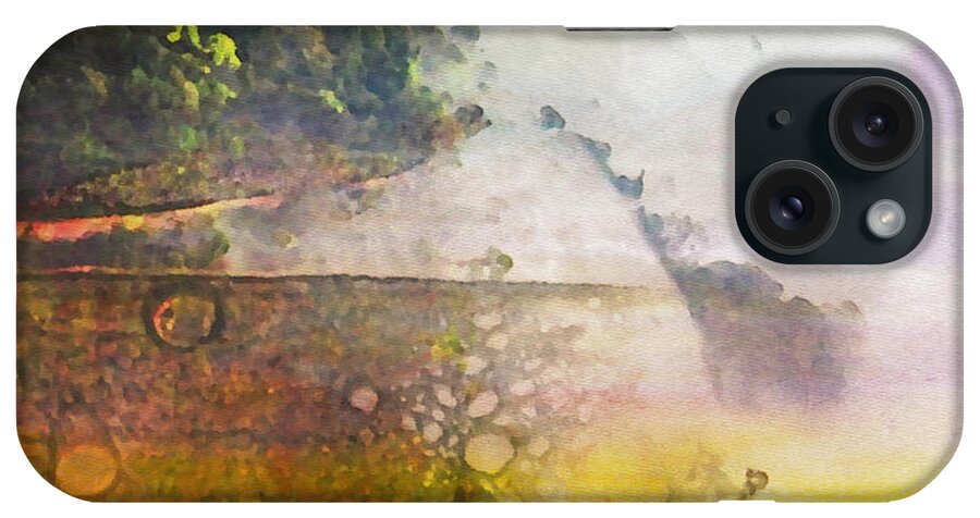 Watercolor iPhone Case featuring the painting Beyond by Jacklyn Duryea Fraizer